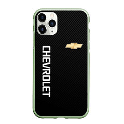 Чехол iPhone 11 Pro матовый Chevrolet, цвет: 3D-салатовый