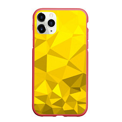 Чехол iPhone 11 Pro матовый YELLOW ABSTRACT