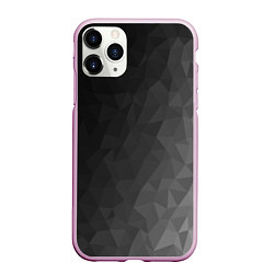 Чехол iPhone 11 Pro матовый Dark abstraction, цвет: 3D-розовый