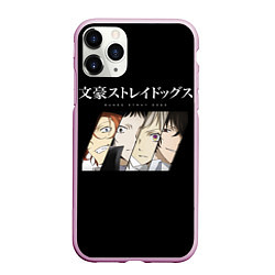 Чехол iPhone 11 Pro матовый Bungou Stray Dogs, цвет: 3D-розовый