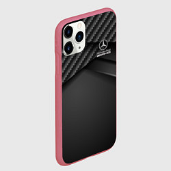 Чехол iPhone 11 Pro матовый Mercedes-AMG, цвет: 3D-малиновый — фото 2