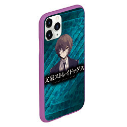 Чехол iPhone 11 Pro матовый Bungou Stray Dogs, цвет: 3D-фиолетовый — фото 2