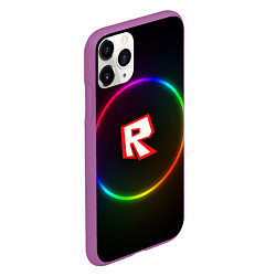 Чехол iPhone 11 Pro матовый Roblox, цвет: 3D-фиолетовый — фото 2