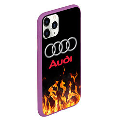 Чехол iPhone 11 Pro матовый AUDI, цвет: 3D-фиолетовый — фото 2