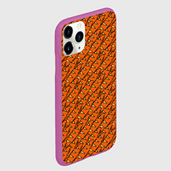 Чехол iPhone 11 Pro матовый Хлебушек, цвет: 3D-фиолетовый — фото 2