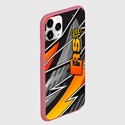 Чехол iPhone 11 Pro матовый Audi RS, цвет: 3D-малиновый — фото 2