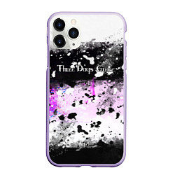 Чехол iPhone 11 Pro матовый THREE DAYS GRACE, цвет: 3D-светло-сиреневый