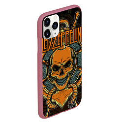 Чехол iPhone 11 Pro матовый Led Zeppelin, цвет: 3D-малиновый — фото 2