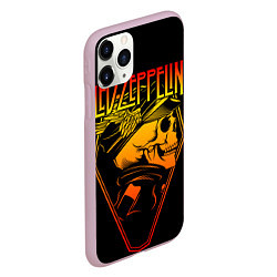 Чехол iPhone 11 Pro матовый Led Zeppelin, цвет: 3D-розовый — фото 2