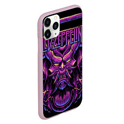 Чехол iPhone 11 Pro матовый Led Zeppelin, цвет: 3D-розовый — фото 2