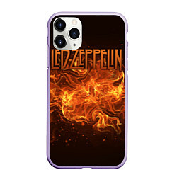 Чехол iPhone 11 Pro матовый Led Zeppelin, цвет: 3D-светло-сиреневый