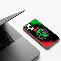 Чехол iPhone 11 Pro матовый Brawl stars SPIKE, цвет: 3D-коричневый — фото 2