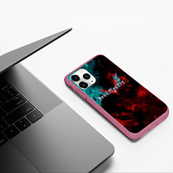 Чехол iPhone 11 Pro матовый DEVIL MAY CRY, цвет: 3D-малиновый — фото 2