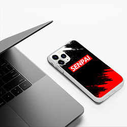 Чехол iPhone 11 Pro матовый SENPAI, цвет: 3D-белый — фото 2