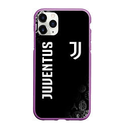 Чехол iPhone 11 Pro матовый JUVENTUS, цвет: 3D-фиолетовый