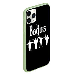 Чехол iPhone 11 Pro матовый Beatles, цвет: 3D-салатовый — фото 2