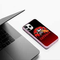 Чехол iPhone 11 Pro матовый CATZILLA, цвет: 3D-розовый — фото 2