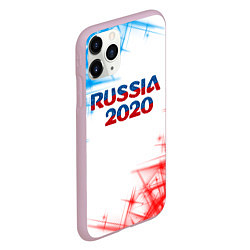 Чехол iPhone 11 Pro матовый Россия, цвет: 3D-розовый — фото 2