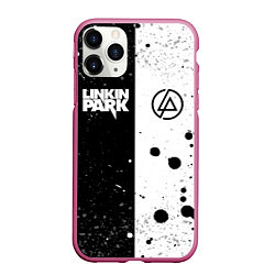 Чехол iPhone 11 Pro матовый LINKIN PARK, цвет: 3D-малиновый