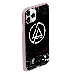 Чехол iPhone 11 Pro матовый LINKIN PARK, цвет: 3D-розовый — фото 2
