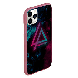 Чехол iPhone 11 Pro матовый LINKIN PARK, цвет: 3D-малиновый — фото 2