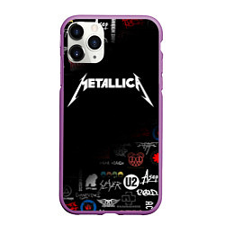 Чехол iPhone 11 Pro матовый Metallica