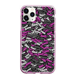 Чехол iPhone 11 Pro матовый Именной камуфляж Даша, цвет: 3D-розовый