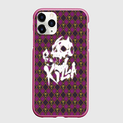 Чехол iPhone 11 Pro матовый Killer Queen, цвет: 3D-малиновый