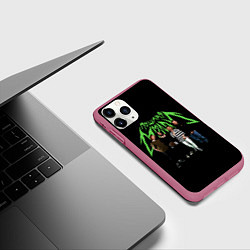 Чехол iPhone 11 Pro матовый ПОШЛАЯ МОЛЛИ, цвет: 3D-малиновый — фото 2