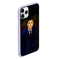 Чехол iPhone 11 Pro матовый DOCTOR WHO, цвет: 3D-светло-сиреневый — фото 2