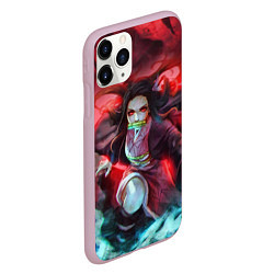 Чехол iPhone 11 Pro матовый KIMETSU NO YAIBA, цвет: 3D-розовый — фото 2