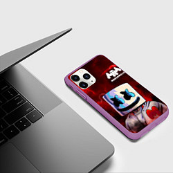 Чехол iPhone 11 Pro матовый MARSHMELLO, цвет: 3D-фиолетовый — фото 2