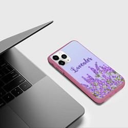 Чехол iPhone 11 Pro матовый Lavander, цвет: 3D-малиновый — фото 2