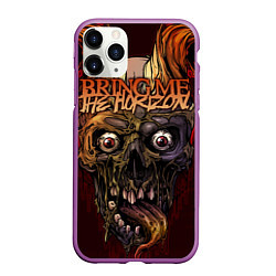 Чехол iPhone 11 Pro матовый Bring Me the Horizon, цвет: 3D-фиолетовый