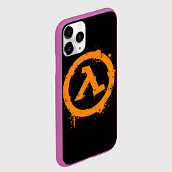 Чехол iPhone 11 Pro матовый HALF-LIFE, цвет: 3D-фиолетовый — фото 2