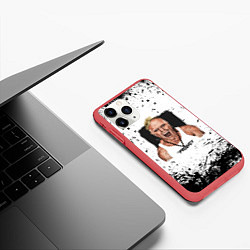 Чехол iPhone 11 Pro матовый THE PRODIGY, цвет: 3D-красный — фото 2