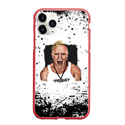 Чехол iPhone 11 Pro матовый THE PRODIGY, цвет: 3D-красный