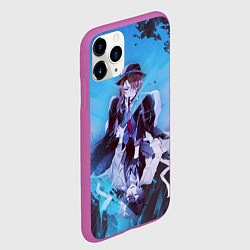 Чехол iPhone 11 Pro матовый Osamu and Chuya, цвет: 3D-фиолетовый — фото 2