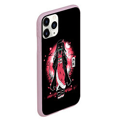 Чехол iPhone 11 Pro матовый KIMETSU NO YAIBA, цвет: 3D-розовый — фото 2