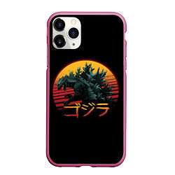 Чехол iPhone 11 Pro матовый GODZILLA