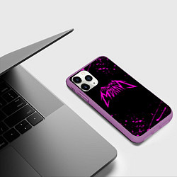 Чехол iPhone 11 Pro матовый ПОШЛАЯ МОЛЛИ, цвет: 3D-фиолетовый — фото 2