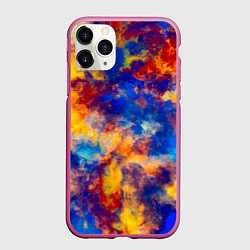 Чехол iPhone 11 Pro матовый Огненно-синий полутон