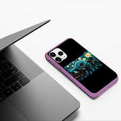 Чехол iPhone 11 Pro матовый Sailor Moon, цвет: 3D-фиолетовый — фото 2