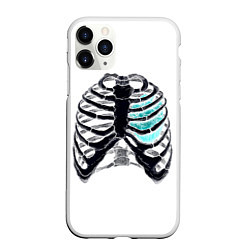 Чехол iPhone 11 Pro матовый X-Ray, цвет: 3D-белый