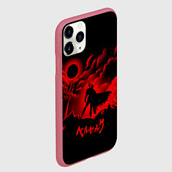 Чехол iPhone 11 Pro матовый BERSERK, цвет: 3D-малиновый — фото 2