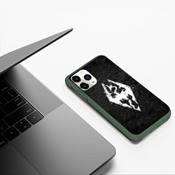 Чехол iPhone 11 Pro матовый THE ELDER SCROLLS, цвет: 3D-темно-зеленый — фото 2