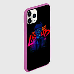 Чехол iPhone 11 Pro матовый Twin Peaks, цвет: 3D-фиолетовый — фото 2