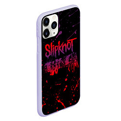 Чехол iPhone 11 Pro матовый SLIPKNOT, цвет: 3D-светло-сиреневый — фото 2