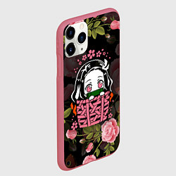 Чехол iPhone 11 Pro матовый KIMETSU NO YAIBA, цвет: 3D-малиновый — фото 2