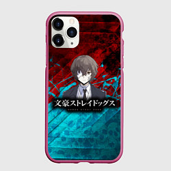 Чехол iPhone 11 Pro матовый Bungou Stray Dogs, цвет: 3D-малиновый